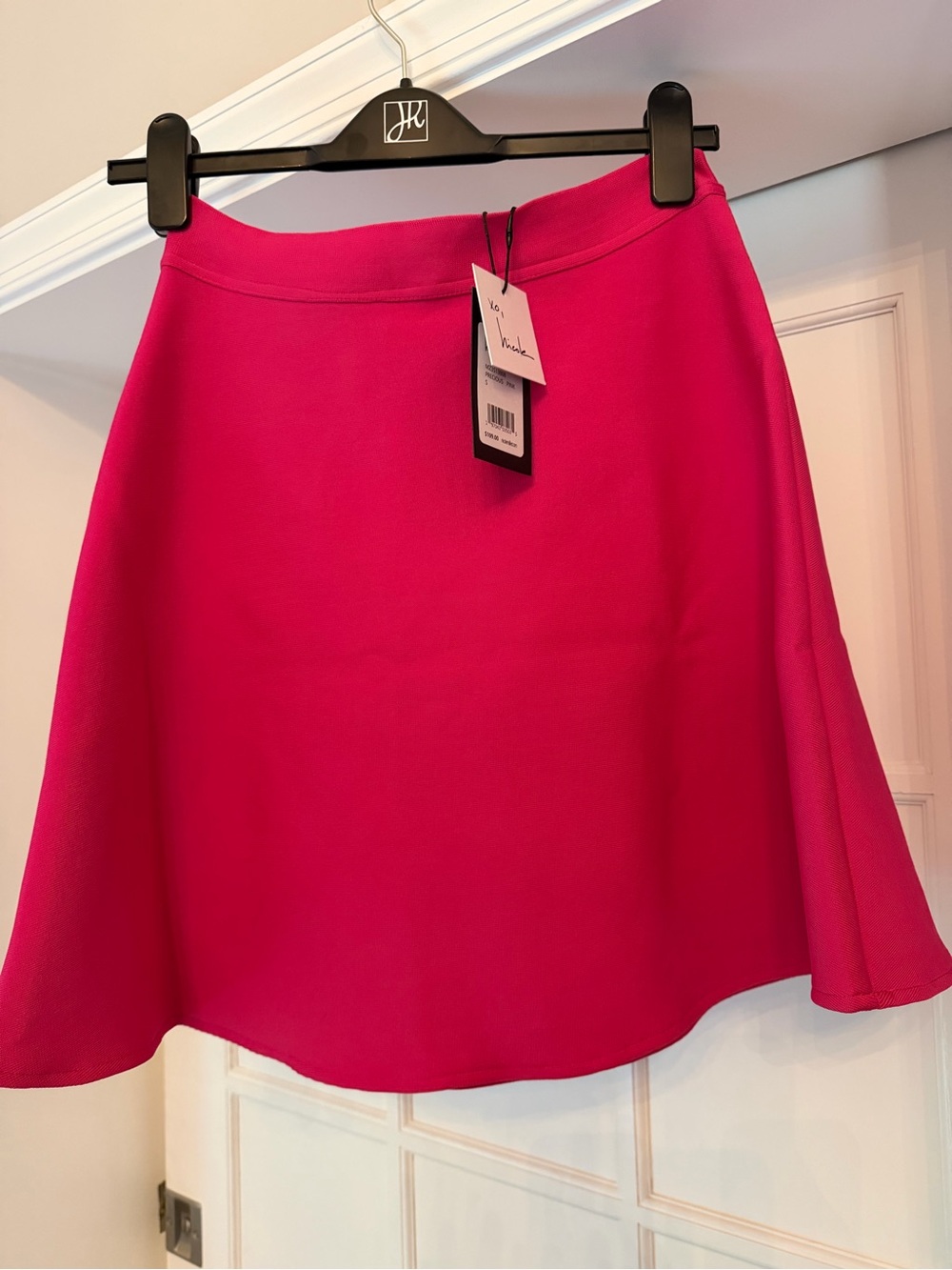 Nicole Miller Vibrant Hot Pink A-Line Skirt